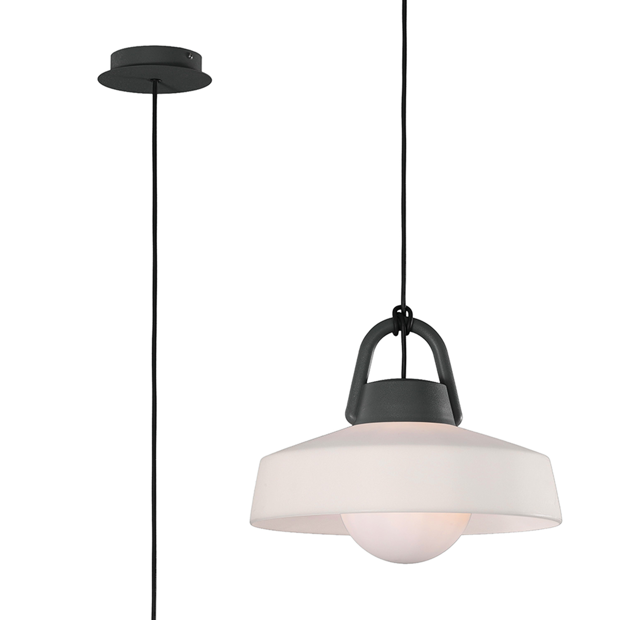 M6212  Kinke Bowl Pendant Round 1 Light IP44